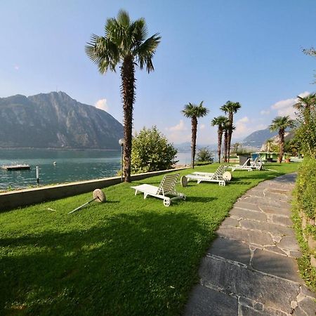 Luganersee, Pool, Strand, Parkplatz, Suite Bissone Exterior foto